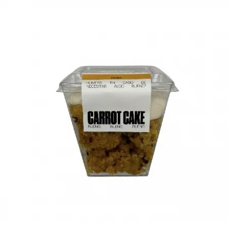 Tarrina de tarta de zanahoria (carrot cake) 110gr